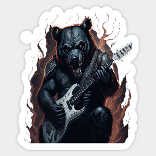 Heavy metal Bear, Rock and roll, Hard rock, Punk, 70s,80s, Sticker